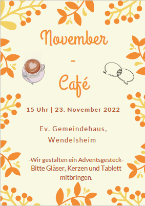 Read more about the article November-Cafe
