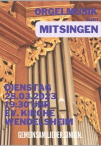 Read more about the article Orgelmusik zum Mitsingen – Passion